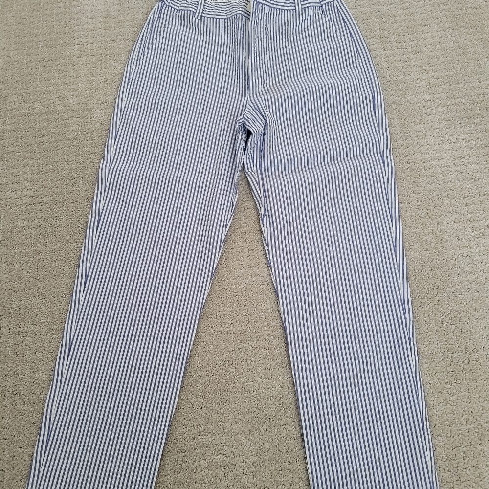 Oscar de la Renta Boy's 10Y Dress Pants Seersucker